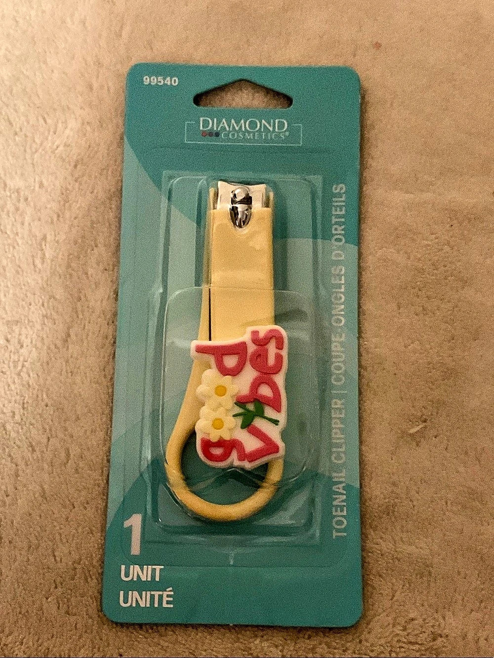 Diamond Cosmetics Good Vibes Toenail Clipper Gold & Red